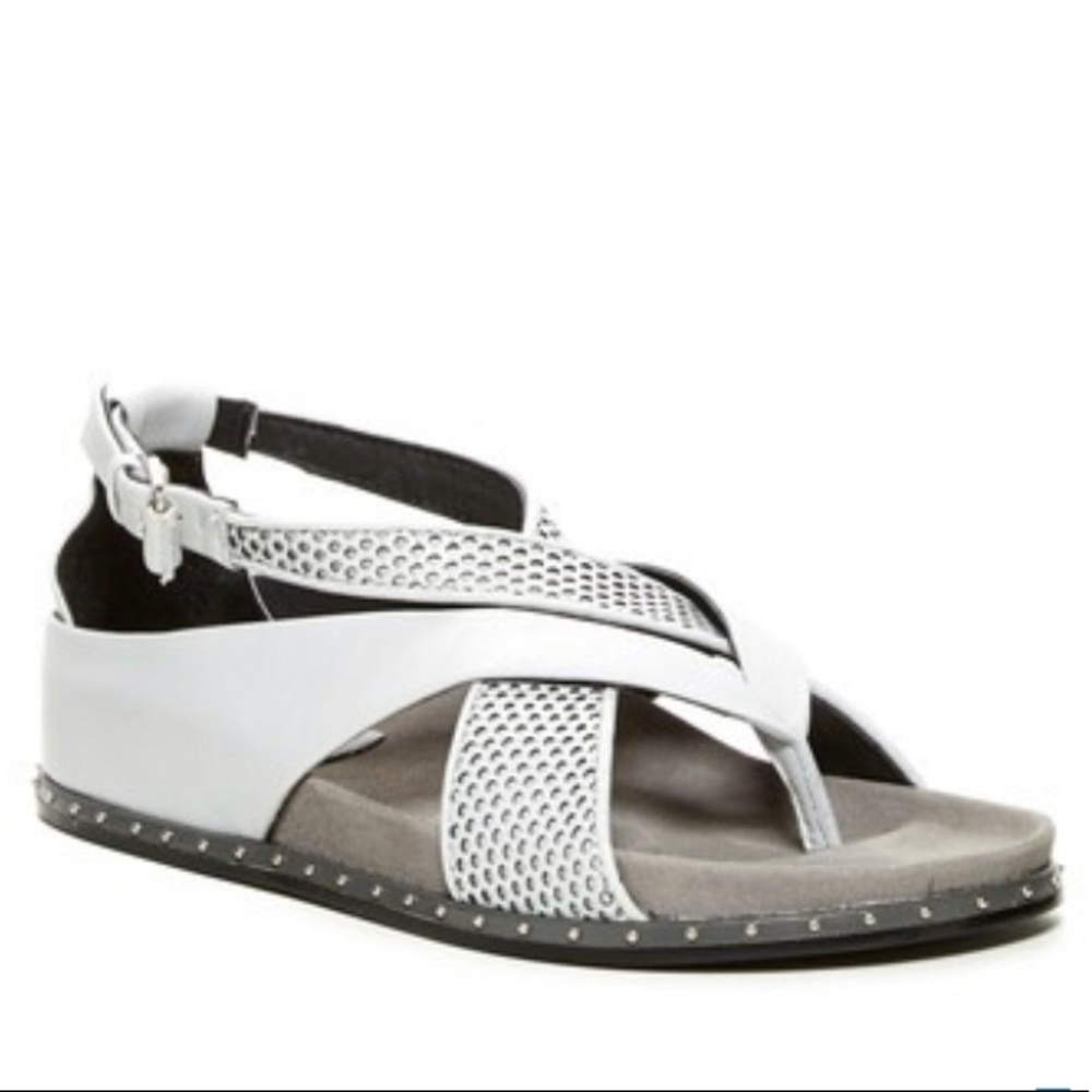 L.A.M.B Bellatrix leather sandal - grey/black